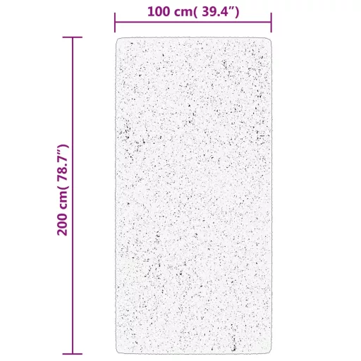 HUARTE szürke rövid szálú puha és mosható szőnyeg 100 x 200 cm