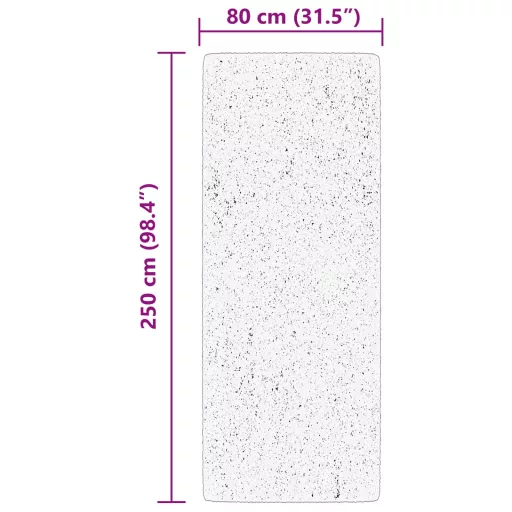 HUARTE erdőzöld rövid szálú puha és mosható szőnyeg 80 x 250 cm