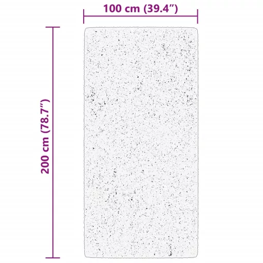 HUARTE erdőzöld rövid szálú puha és mosható szőnyeg 100x200 cm