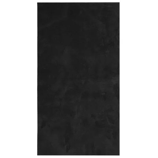 HUARTE fekete rövid szálú puha és mosható szőnyeg 60 x 110 cm