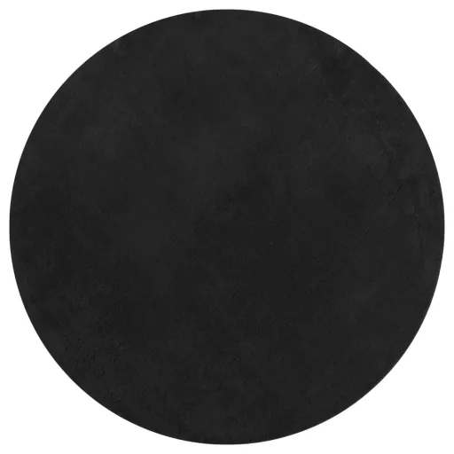 HUARTE fekete rövid szálú puha és mosható szőnyeg Ø 80 cm
