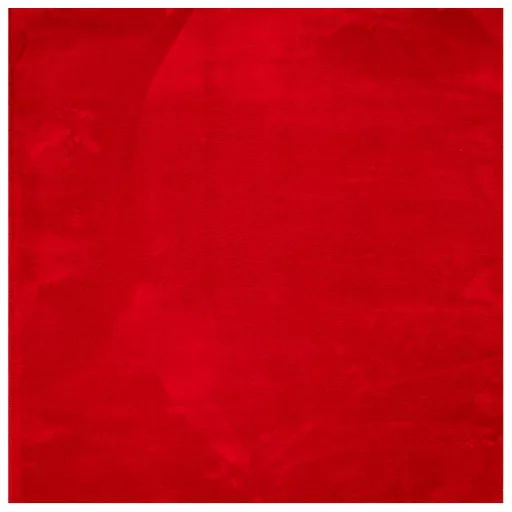 HUARTE piros rövid szálú puha és mosható szőnyeg 160 x 160 cm