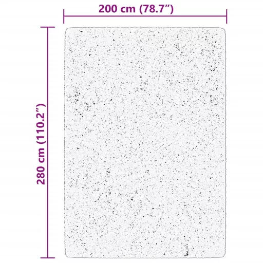HUARTE piros rövid szálú puha és mosható szőnyeg 200 x 280 cm