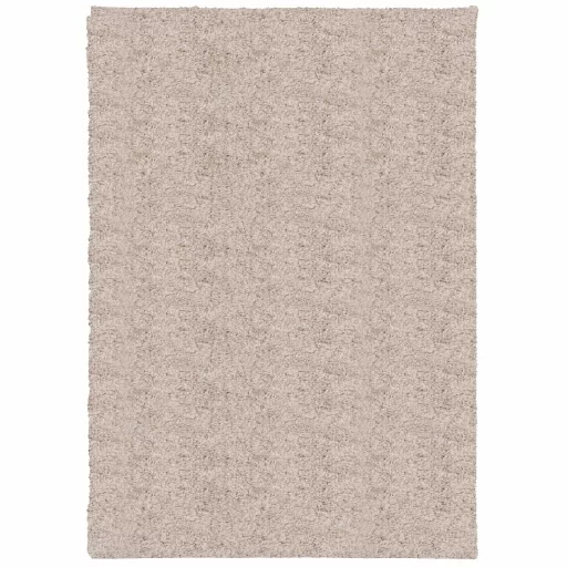 PAMPLONA bézs magas szálú bolyhos modern szőnyeg 160 x 230 cm