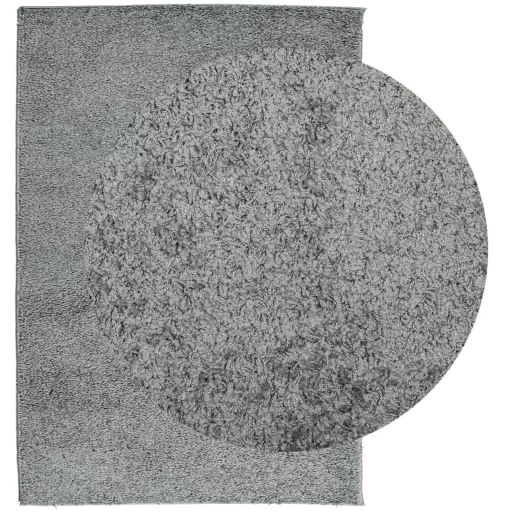 PAMPLONA zöld magas szálú bolyhos modern szőnyeg 140 x 200 cm