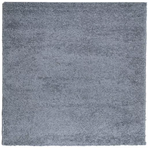PAMPLONA kék magas szálú bolyhos modern szőnyeg 160 x 160 cm