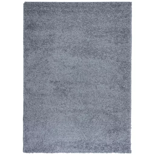 PAMPLONA kék magas szálú bolyhos modern szőnyeg 200 x 280 cm