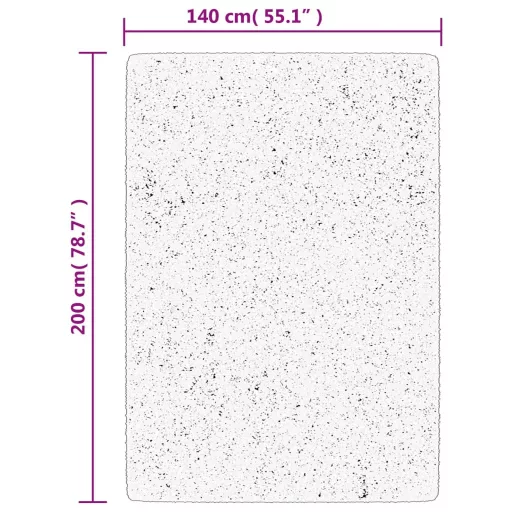 IZA antracit rövid szálú skandináv stílusú szőnyeg 140 x 200 cm