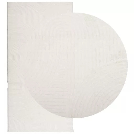 IZA krémszínű rövid szálú skandináv stílusú szőnyeg 100x200 cm