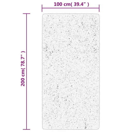 IZA krémszínű rövid szálú skandináv stílusú szőnyeg 100x200 cm