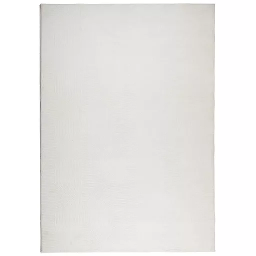 IZA krémszínű rövid szálú skandináv stílusú szőnyeg 140x200 cm