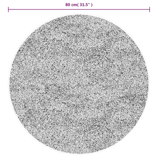 IZA szürke rövid szálú skandináv stílusú szőnyeg Ø 80 cm