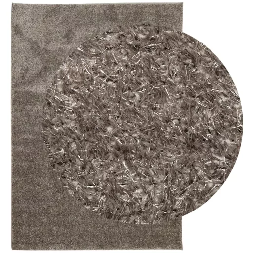 ISTAN szürke hosszú szálú fényes szőnyeg 160 x 230 cm