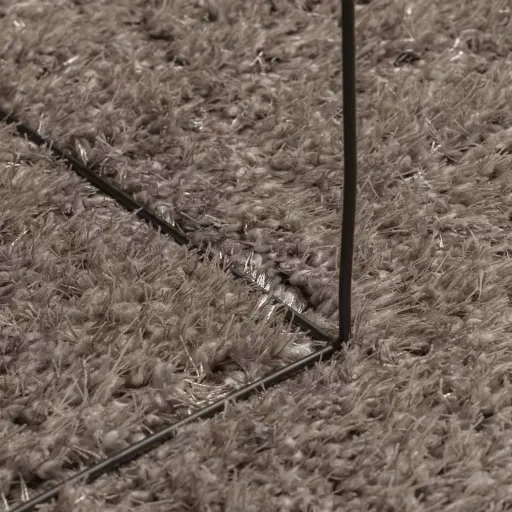 ISTAN szürke hosszú szálú fényes szőnyeg Ø 100 cm