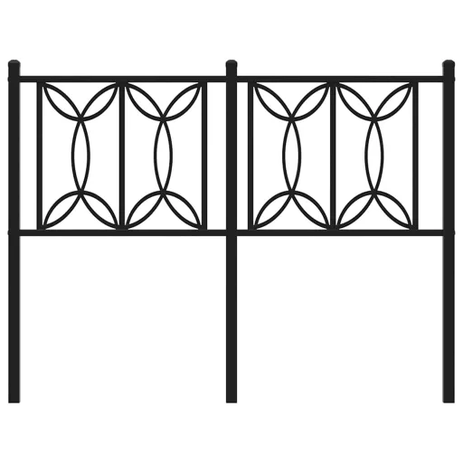 Fekete fém csere fejtámla 120 cm