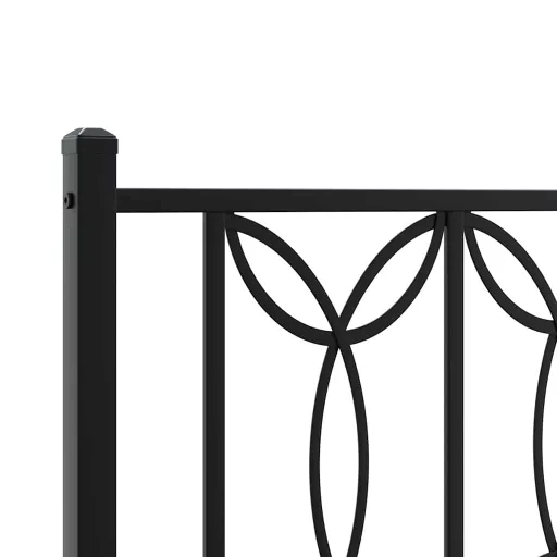 Fekete fém csere fejtámla 120 cm