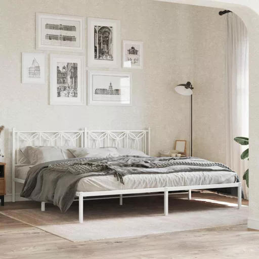 Fehér fém csere fejtámla 193 cm