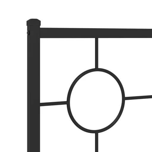 Fekete fém csere fejtámla 200 cm