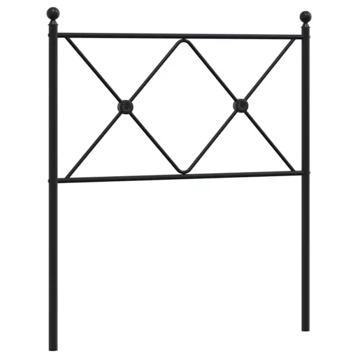 Fekete fém csere fejtámla 75 cm