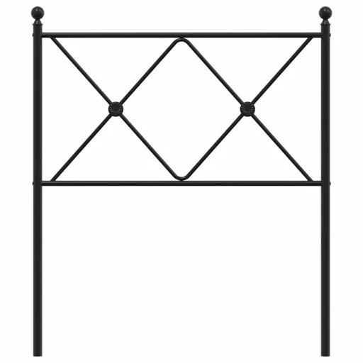 Fekete fém csere fejtámla 75 cm