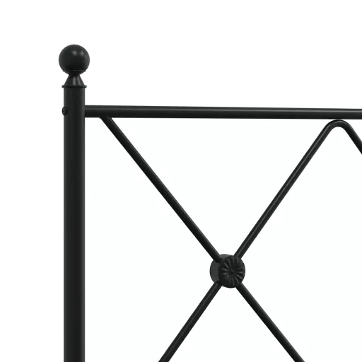 Fekete fém csere fejtámla 75 cm