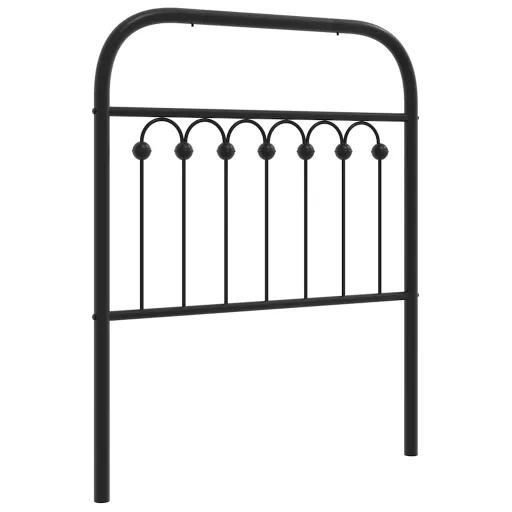 Fekete fém csere fejtámla 75 cm