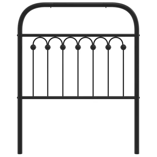 Fekete fém csere fejtámla 75 cm