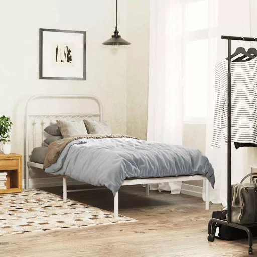 Fehér fém csere fejtámla 90 cm