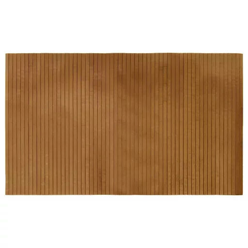 Négyszögletű barna bambusz szőnyeg 60 x 100 cm