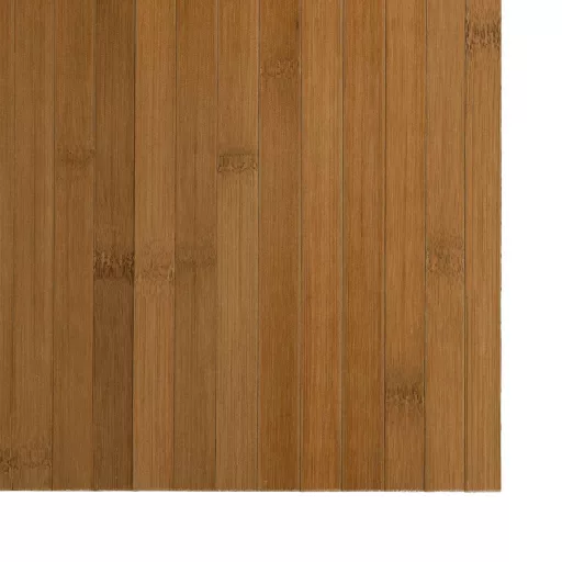Négyszögletű barna bambusz szőnyeg 60 x 100 cm