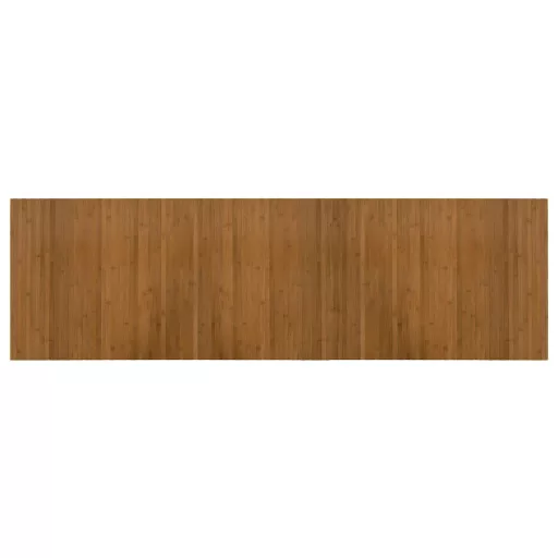 Négyszögletű barna bambusz szőnyeg 60 x 200 cm