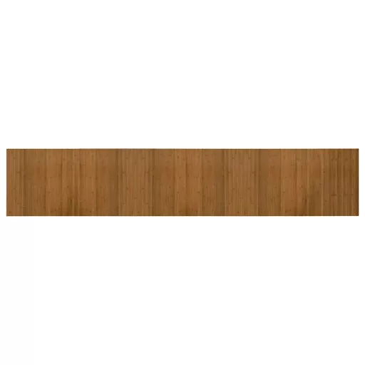 Négyszögletű barna bambusz szőnyeg 60 x 300 cm