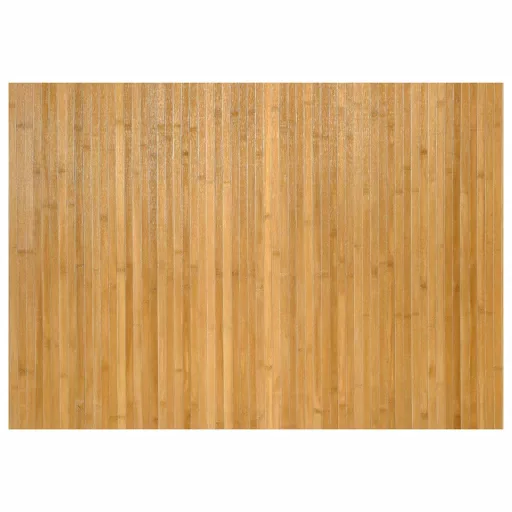 Négyszögletű természetes bambusz szőnyeg 70 x 100 cm