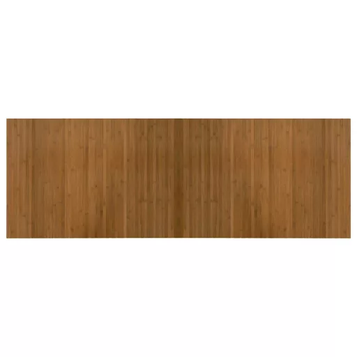 Négyszögletű barna bambusz szőnyeg 70 x 200 cm