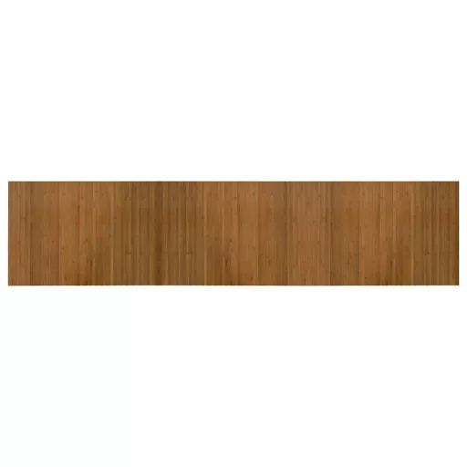 Négyszögletű barna bambusz szőnyeg 70 x 300 cm