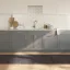 Négyszögletű sötétbarna bambusz szőnyeg 80 x 300 cm