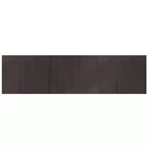 Négyszögletű sötétbarna bambusz szőnyeg 80 x 300 cm