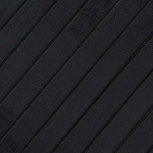 Négyszögletű fekete bambusz szőnyeg 80 x 400 cm