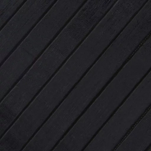 Négyszögletű fekete bambusz szőnyeg 80 x 500 cm