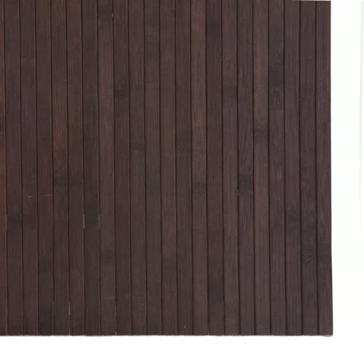 Négyszögletű sötétbarna bambusz szőnyeg 80 x 500 cm