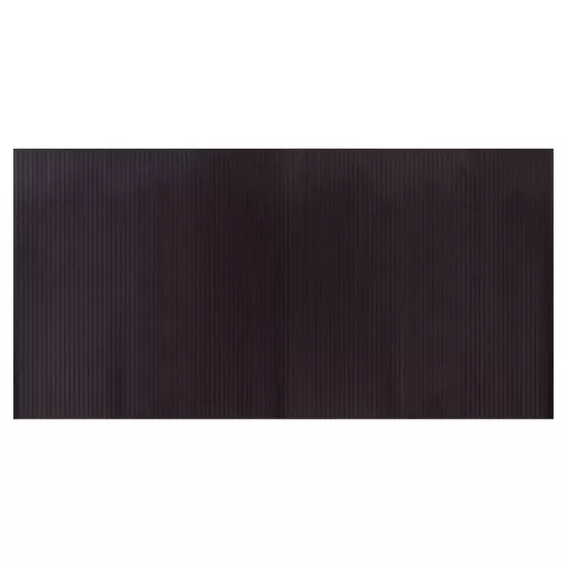 Négyszögletű sötétbarna bambusz szőnyeg 100 x 200 cm