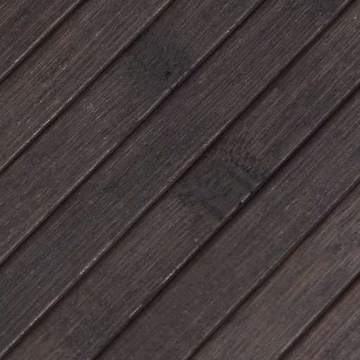 Négyszögletű sötétbarna bambusz szőnyeg 100 x 200 cm