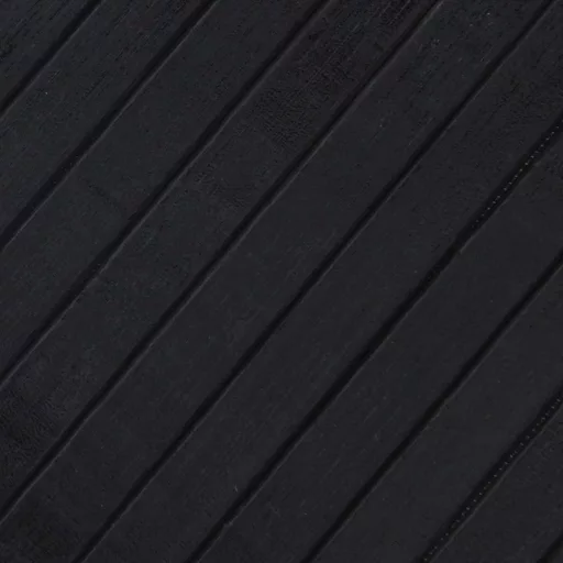Négyszögletű fekete bambusz szőnyeg 100 x 400 cm