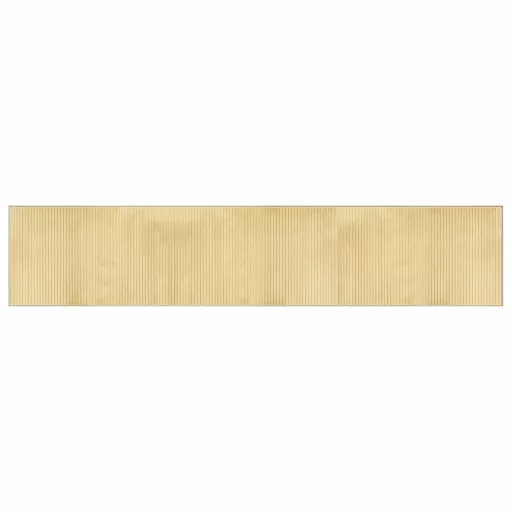 Négyszögletű világos természetes bambusz szőnyeg 60 x 300 cm