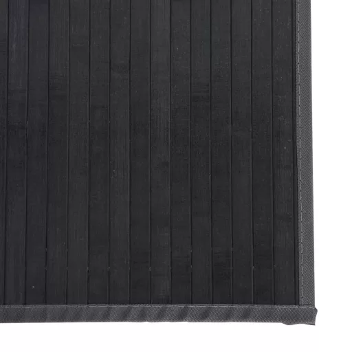 Négyszögletű szürke bambusz szőnyeg 60 x 1000 cm