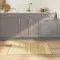 Négyszögletű világos természetes bambusz szőnyeg 70 x 100 cm