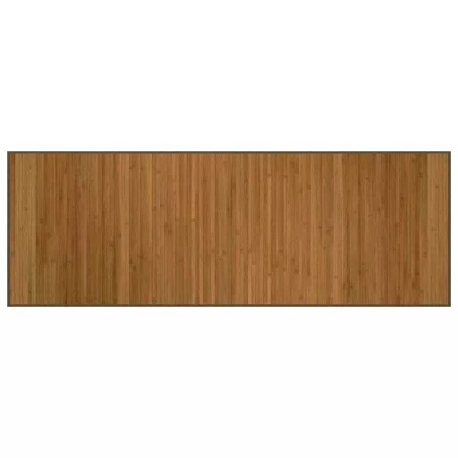 Négyszögletű barna bambusz szőnyeg 70 x 200 cm