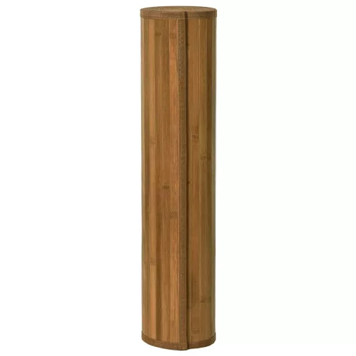 Négyszögletű barna bambusz szőnyeg 70 x 200 cm