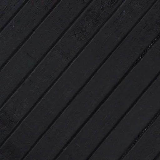 Négyszögletű fekete bambusz szőnyeg 70 x 300 cm