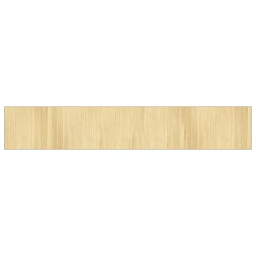 Négyszögletű világos természetes bambusz szőnyeg 70 x 400 cm